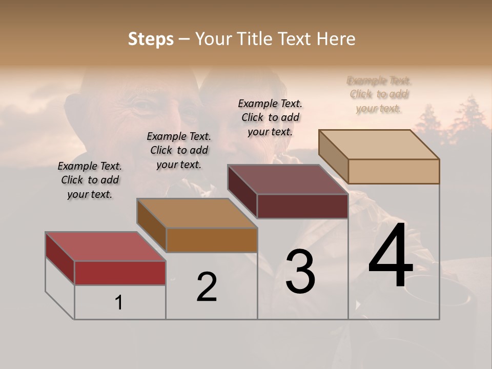Man Companionship Sunrise PowerPoint Template