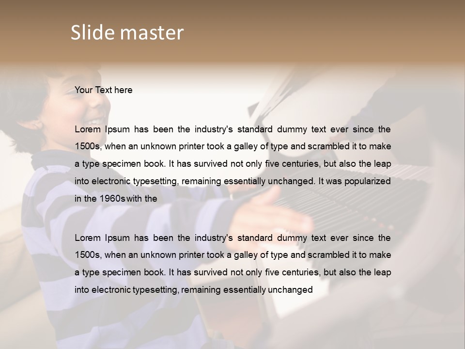 Person Casual Cheerful PowerPoint Template