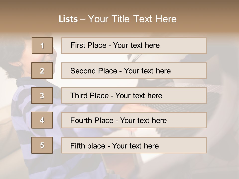 Person Casual Cheerful PowerPoint Template