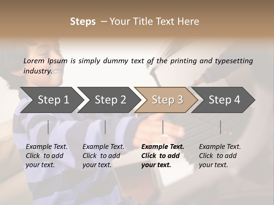 Person Casual Cheerful PowerPoint Template