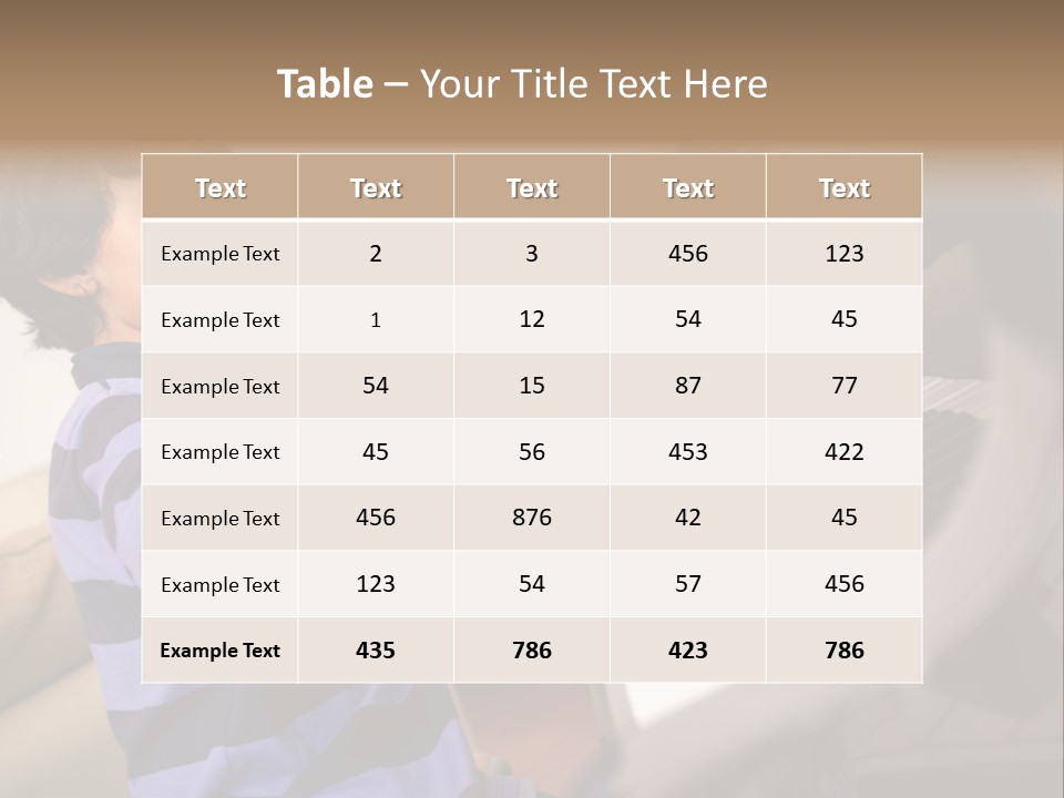 Person Casual Cheerful PowerPoint Template