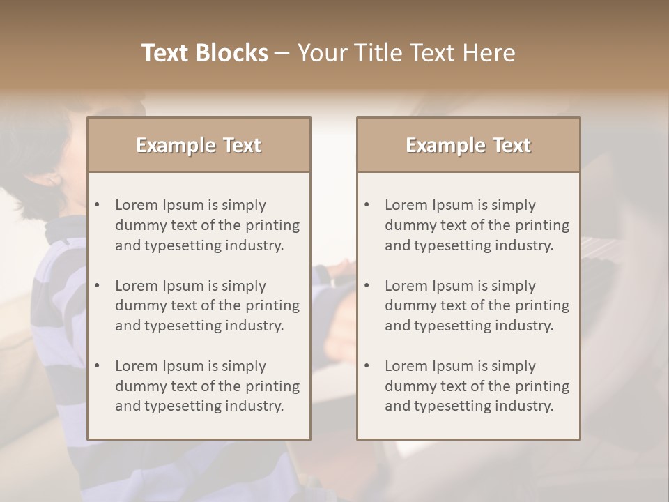 Person Casual Cheerful PowerPoint Template