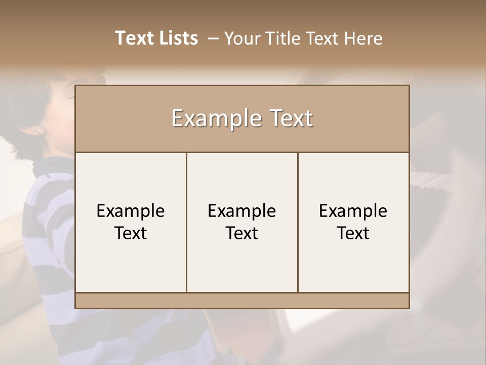 Person Casual Cheerful PowerPoint Template