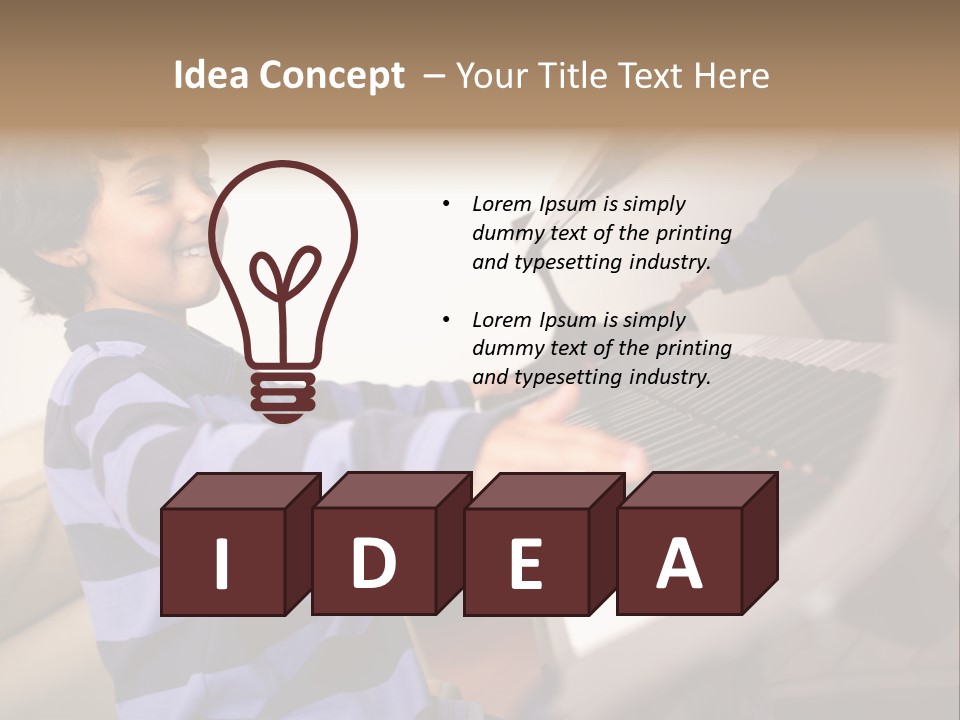 Person Casual Cheerful PowerPoint Template