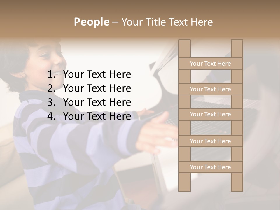 Person Casual Cheerful PowerPoint Template