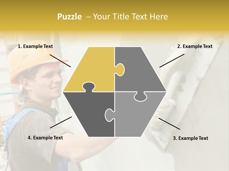 Workman Helmet Painter PowerPoint Template