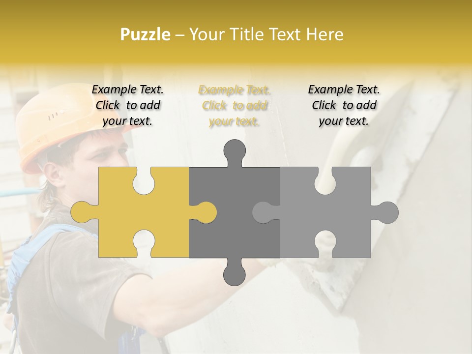 Workman Helmet Painter PowerPoint Template