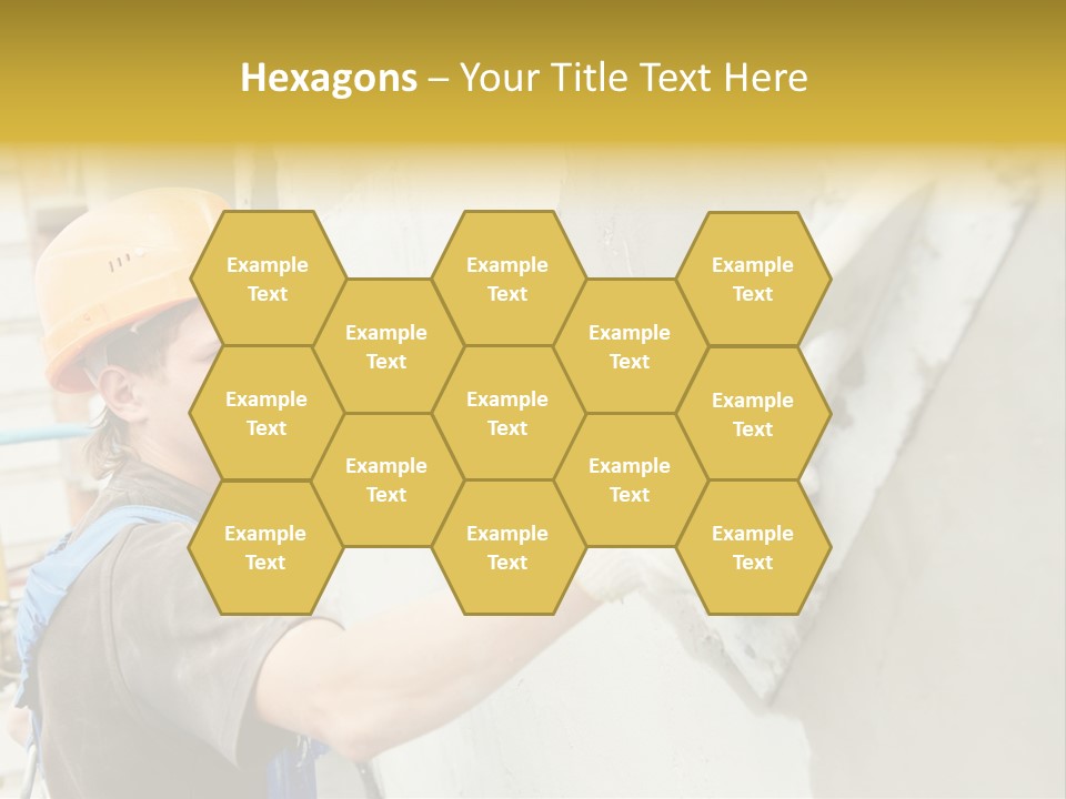 Workman Helmet Painter PowerPoint Template