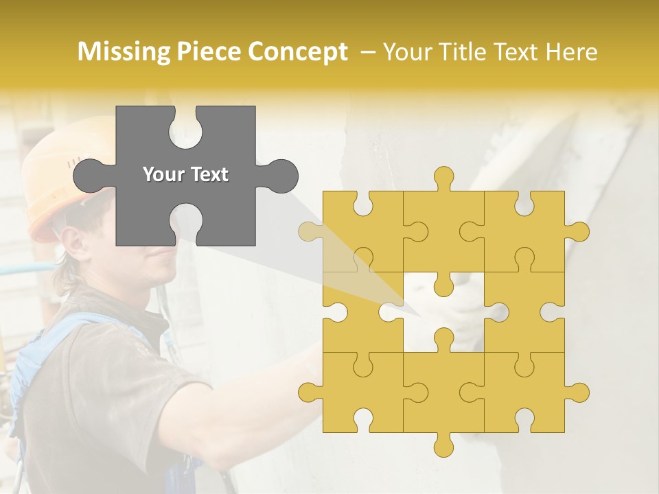 Workman Helmet Painter PowerPoint Template