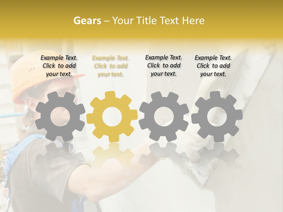 Workman Helmet Painter PowerPoint Template