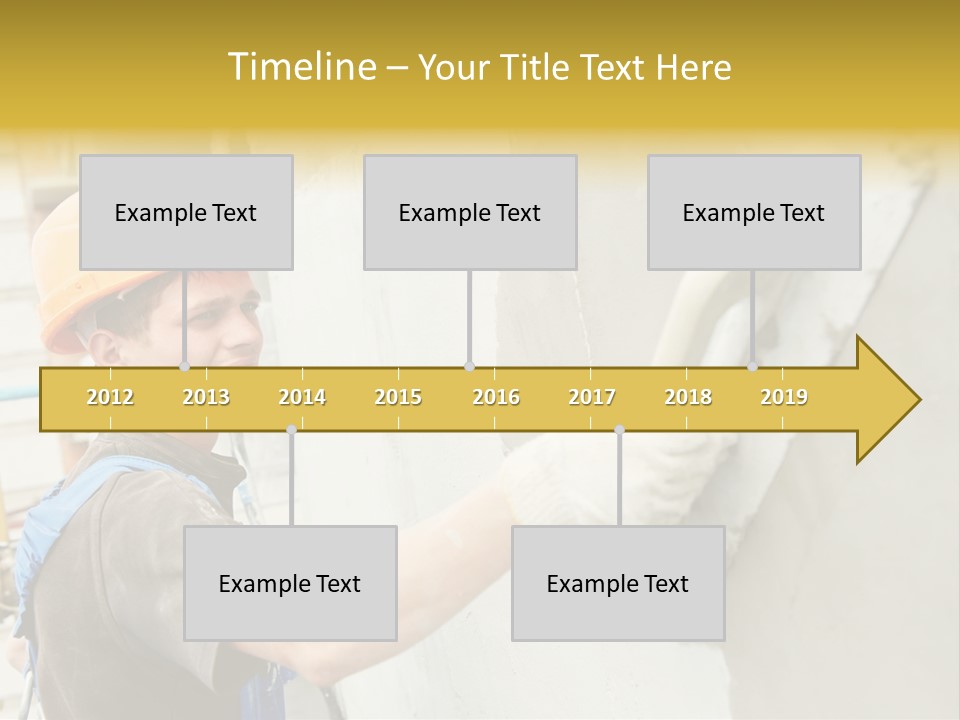 Workman Helmet Painter PowerPoint Template