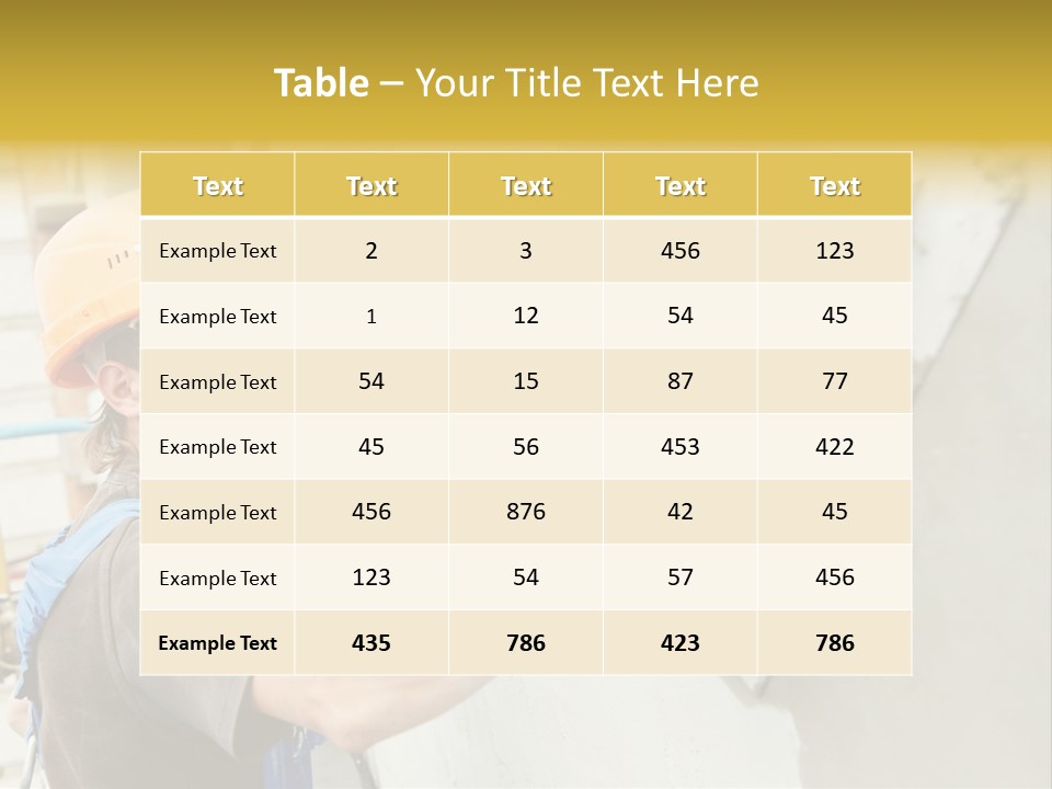 Workman Helmet Painter PowerPoint Template