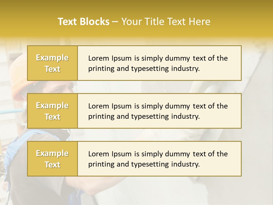 Workman Helmet Painter PowerPoint Template