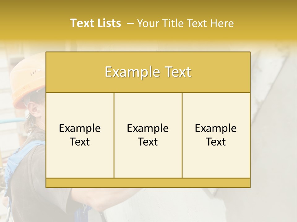 Workman Helmet Painter PowerPoint Template