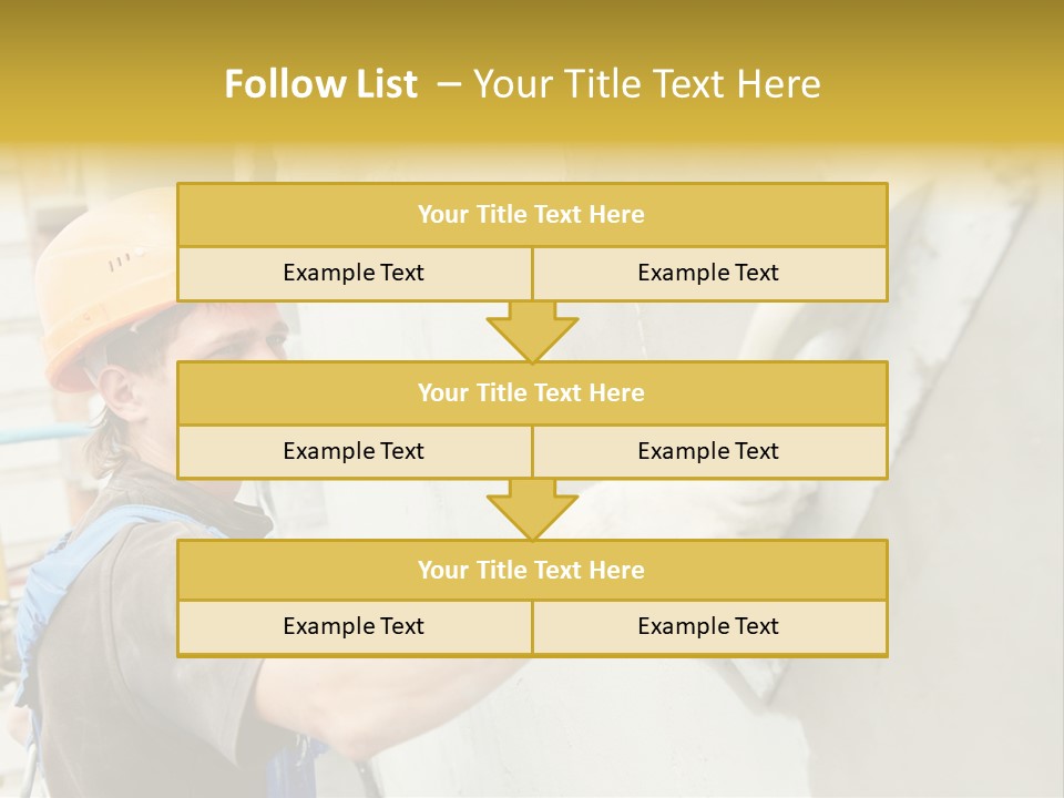 Workman Helmet Painter PowerPoint Template