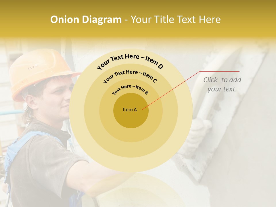 Workman Helmet Painter PowerPoint Template