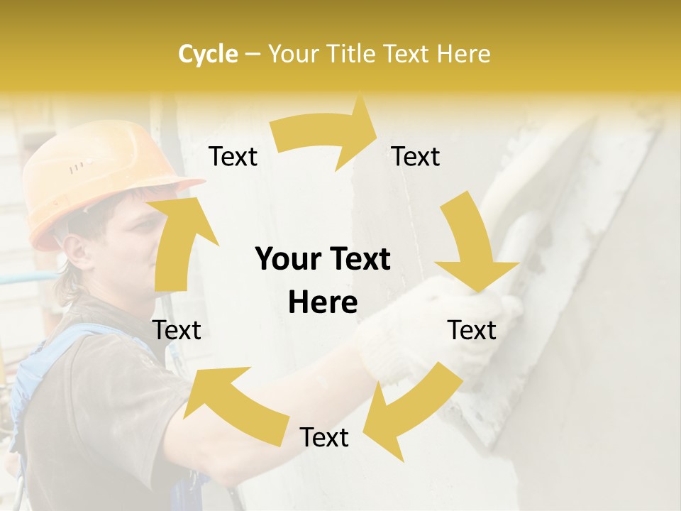 Workman Helmet Painter PowerPoint Template