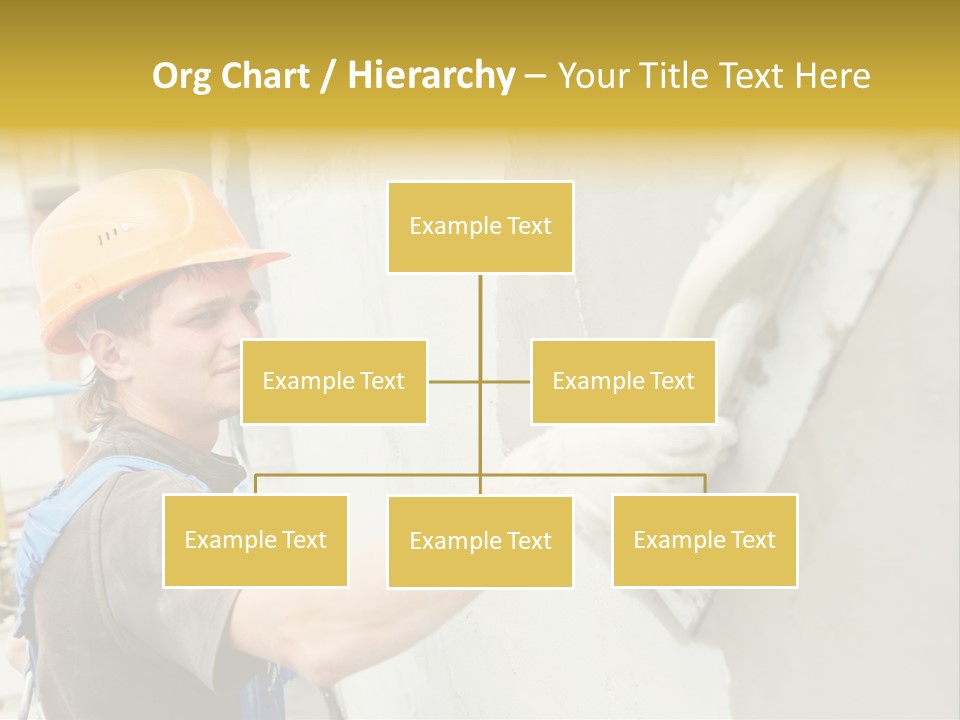 Workman Helmet Painter PowerPoint Template