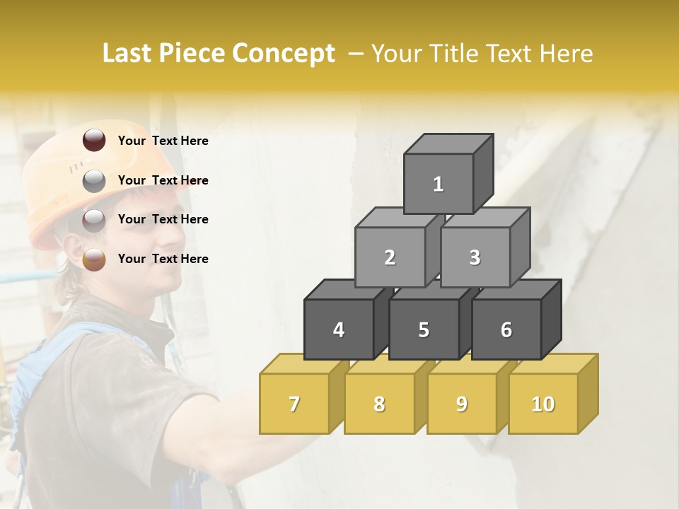 Workman Helmet Painter PowerPoint Template