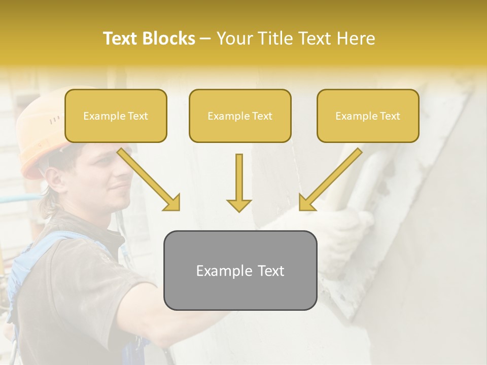 Workman Helmet Painter PowerPoint Template