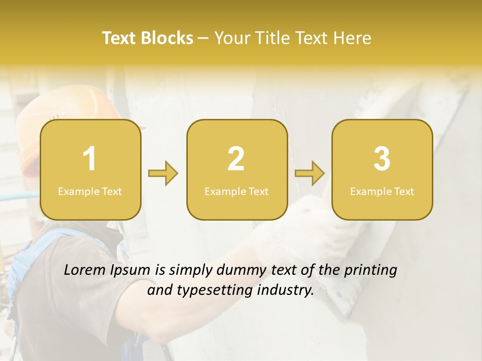Workman Helmet Painter PowerPoint Template
