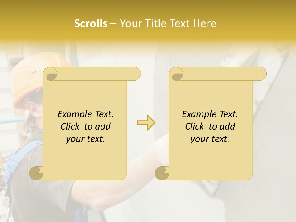 Workman Helmet Painter PowerPoint Template
