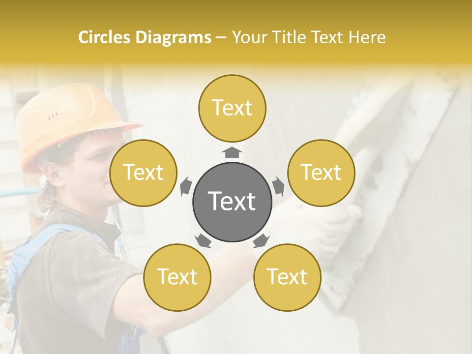 Workman Helmet Painter PowerPoint Template