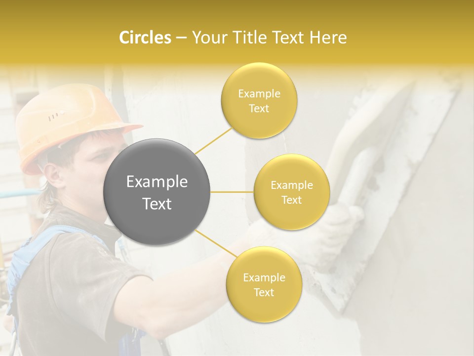 Workman Helmet Painter PowerPoint Template