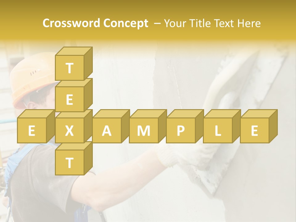 Workman Helmet Painter PowerPoint Template