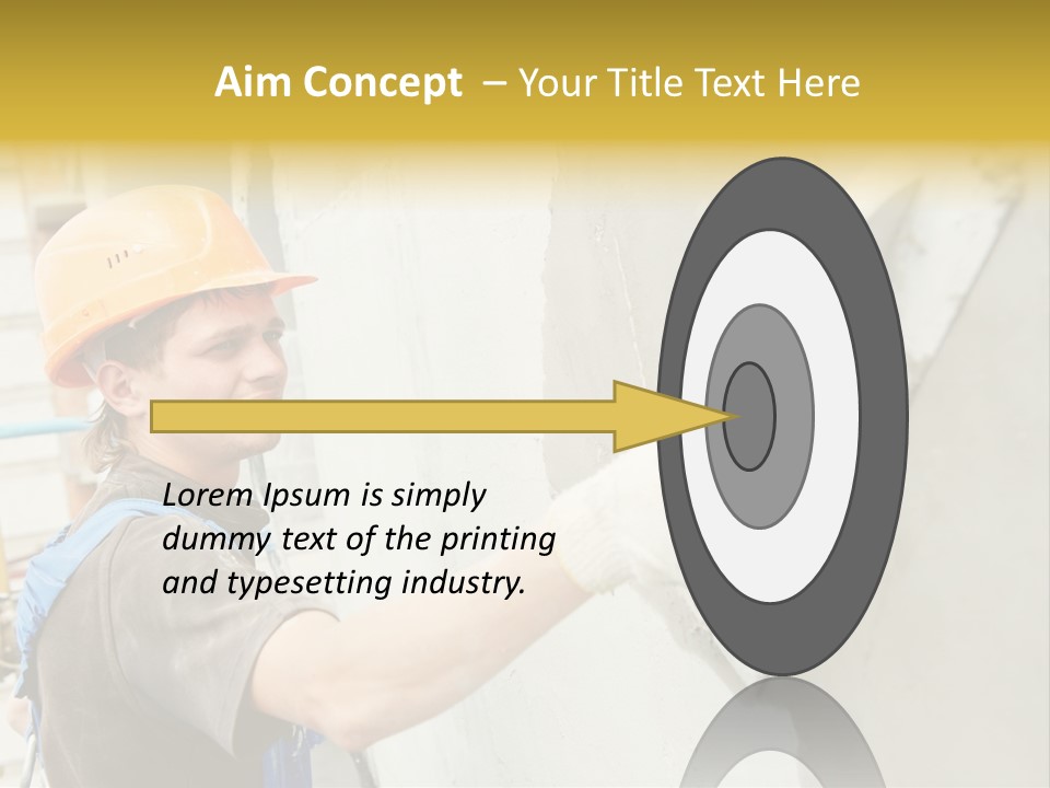 Workman Helmet Painter PowerPoint Template