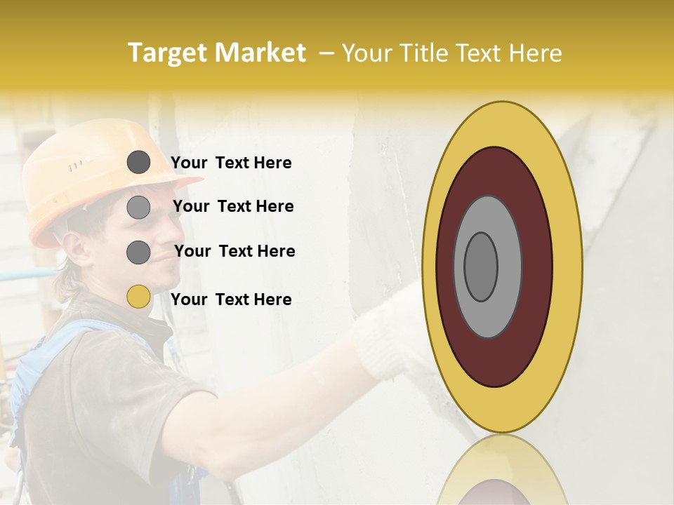 Workman Helmet Painter PowerPoint Template