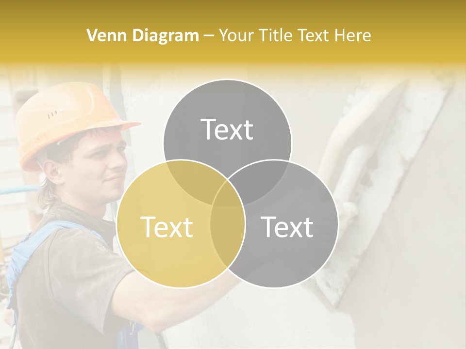 Workman Helmet Painter PowerPoint Template