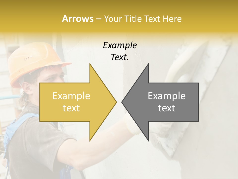 Workman Helmet Painter PowerPoint Template