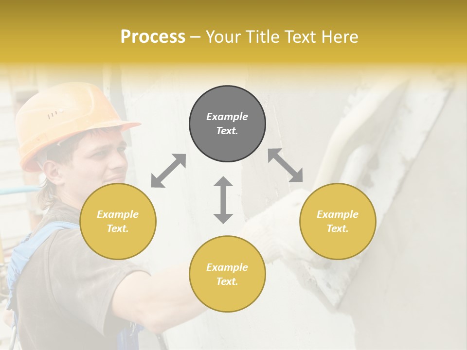 Workman Helmet Painter PowerPoint Template