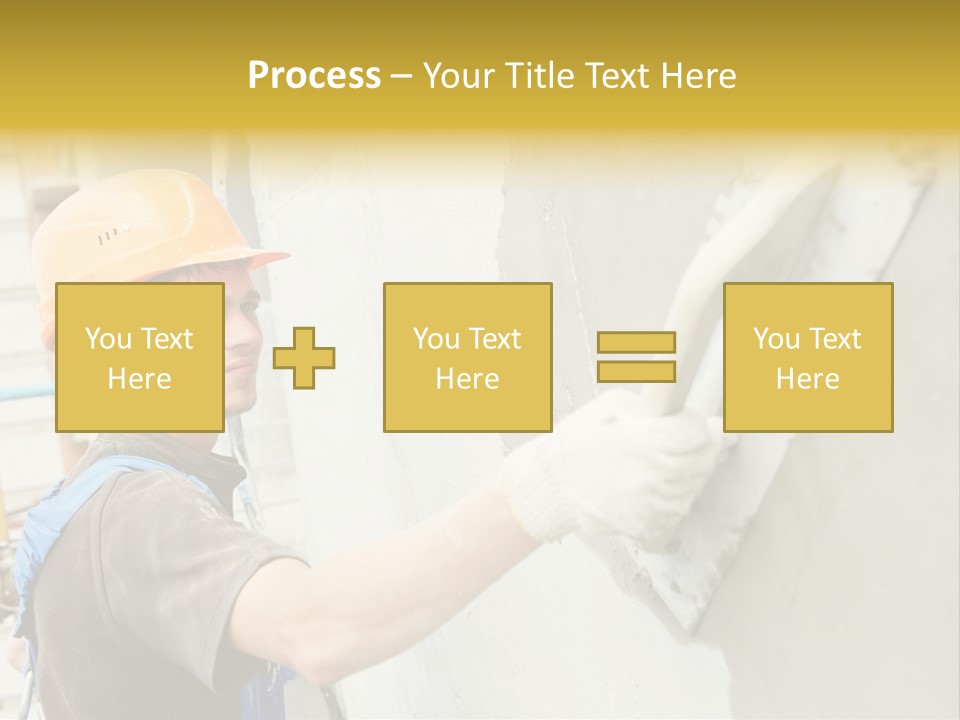 Workman Helmet Painter PowerPoint Template