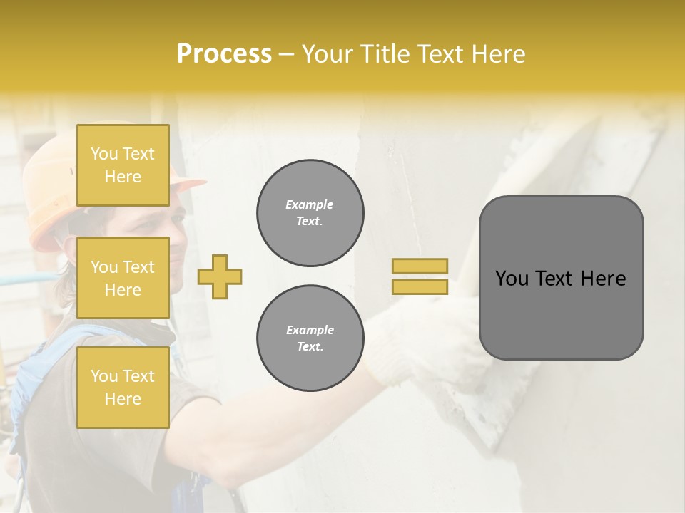 Workman Helmet Painter PowerPoint Template