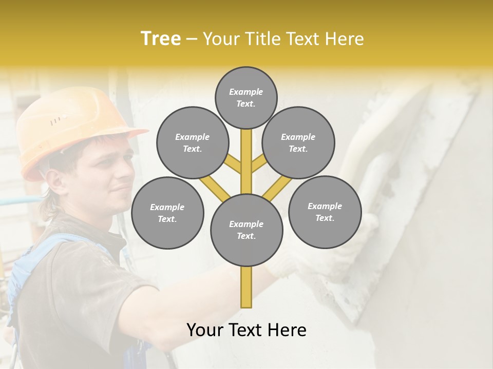 Workman Helmet Painter PowerPoint Template