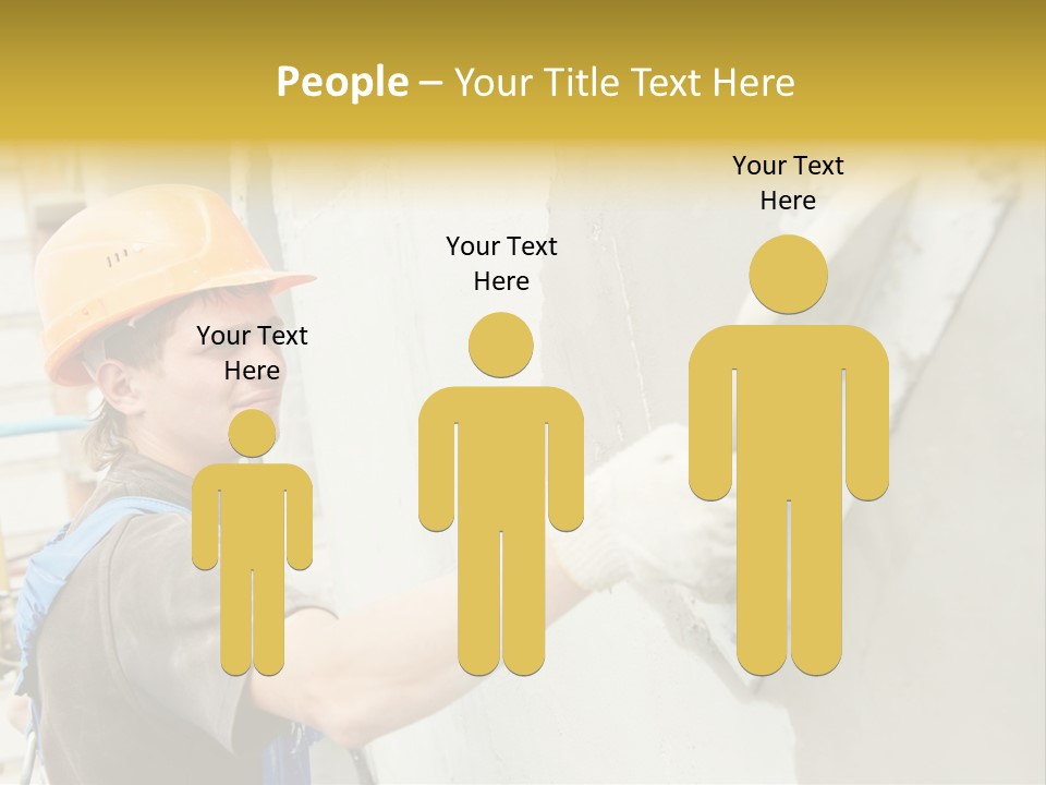 Workman Helmet Painter PowerPoint Template