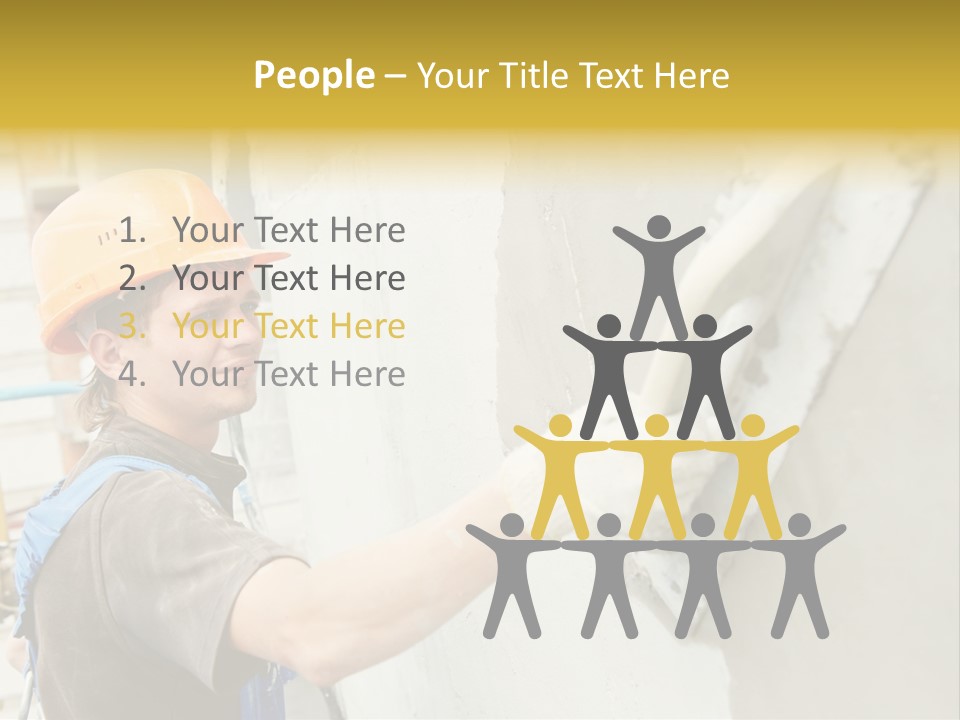 Workman Helmet Painter PowerPoint Template