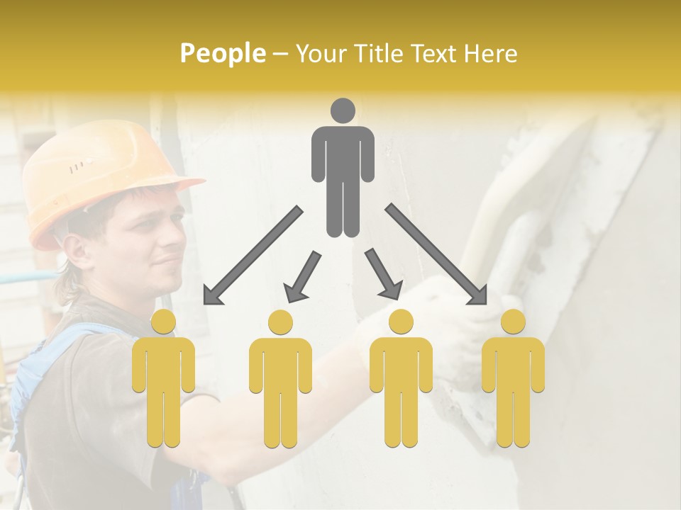 Workman Helmet Painter PowerPoint Template