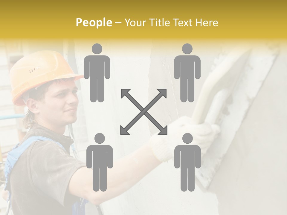 Workman Helmet Painter PowerPoint Template