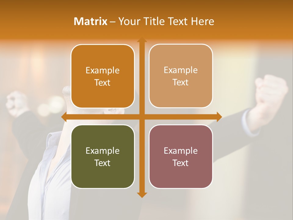 Success Male Win PowerPoint Template