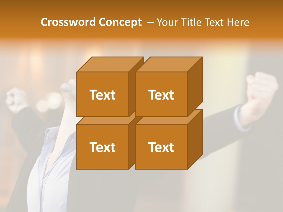 Success Male Win PowerPoint Template