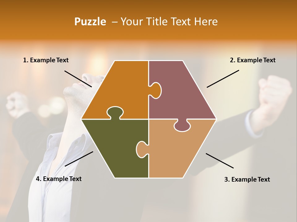 Success Male Win PowerPoint Template