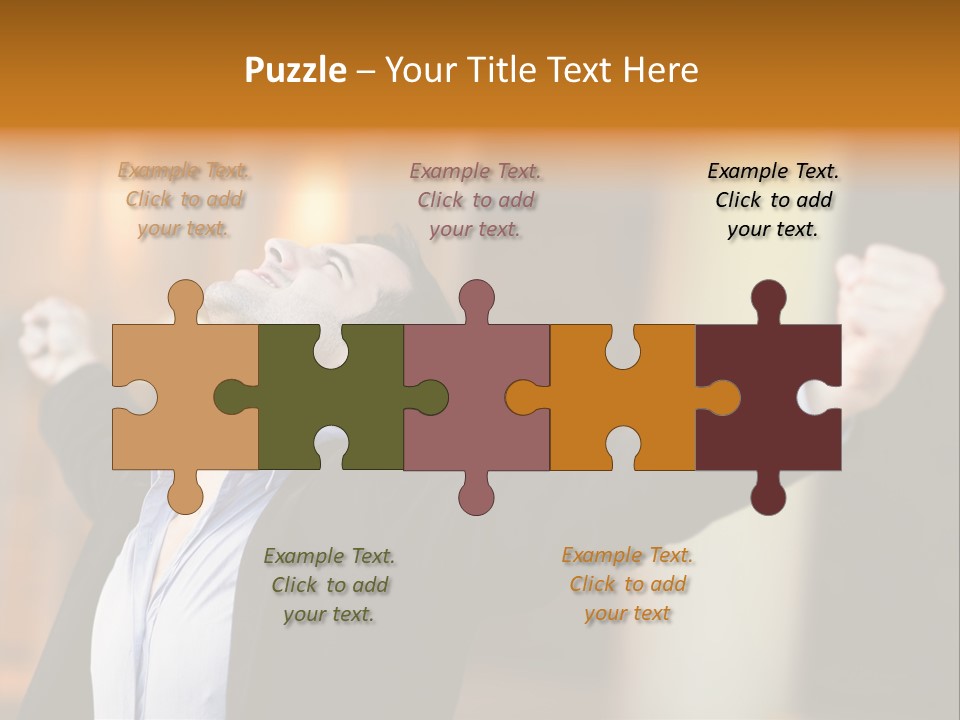 Success Male Win PowerPoint Template