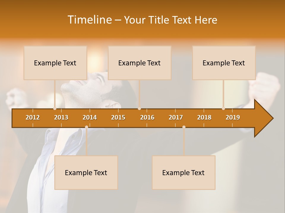 Success Male Win PowerPoint Template