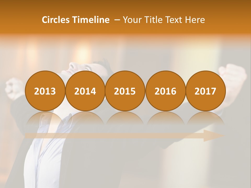 Success Male Win PowerPoint Template