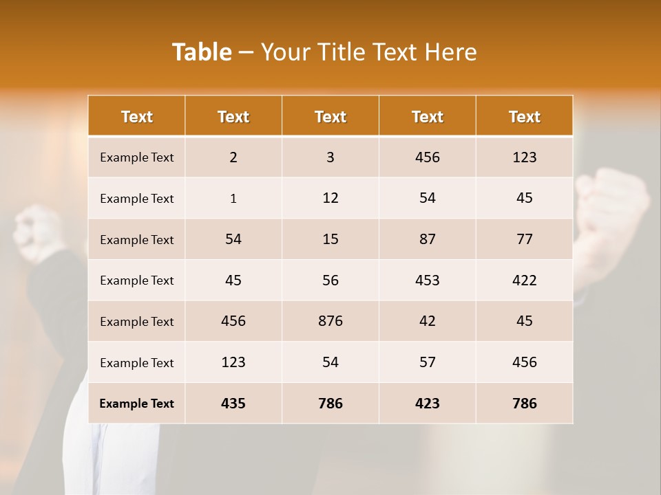 Success Male Win PowerPoint Template