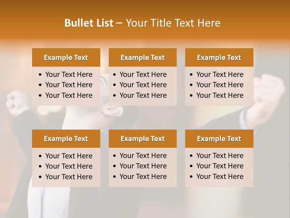 Success Male Win PowerPoint Template