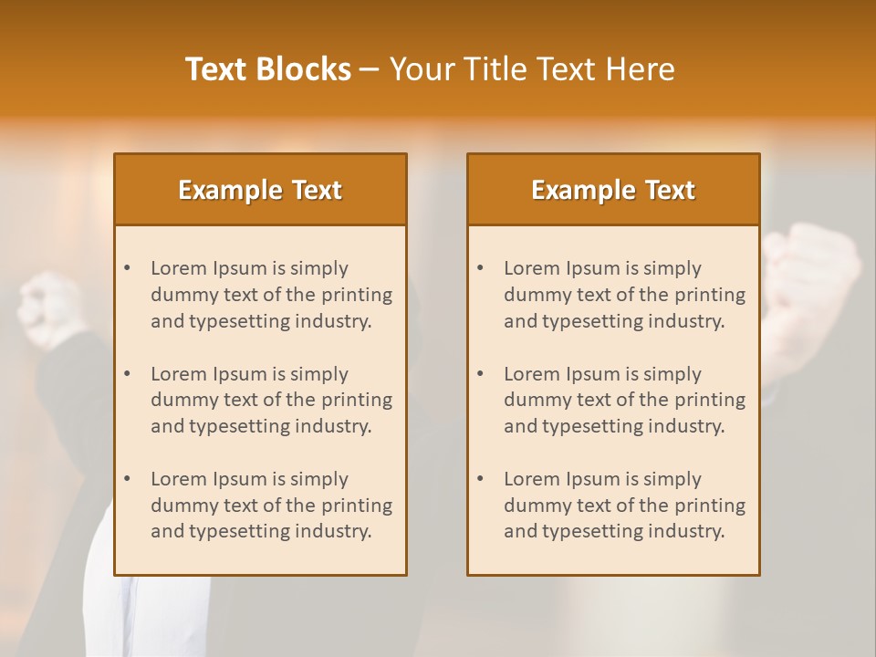 Success Male Win PowerPoint Template